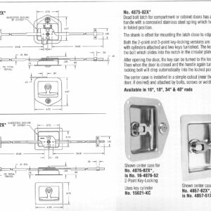 Flush Folding T Locks