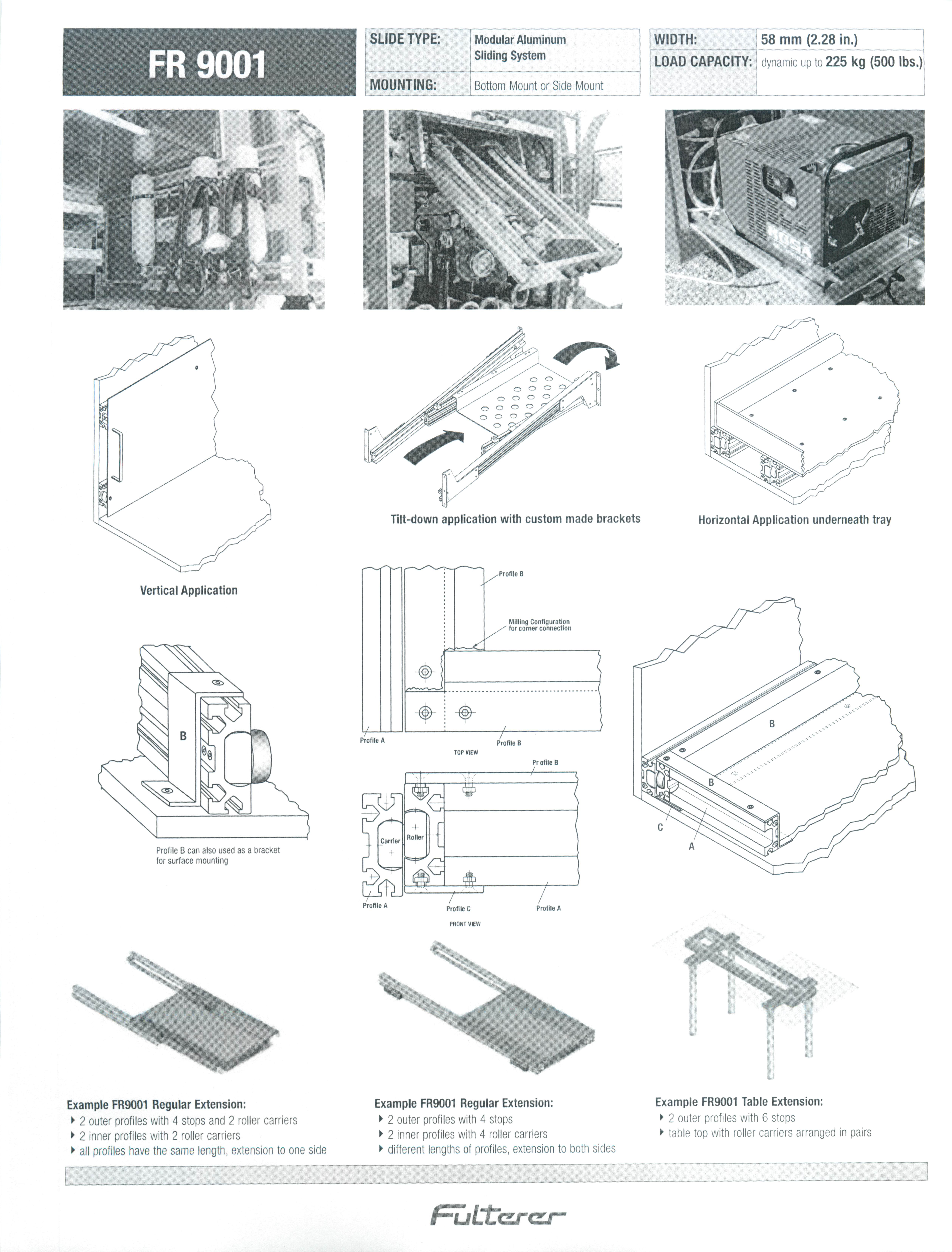 Hardware Set For The Modular Drawer Slide Kit Moore Industrial