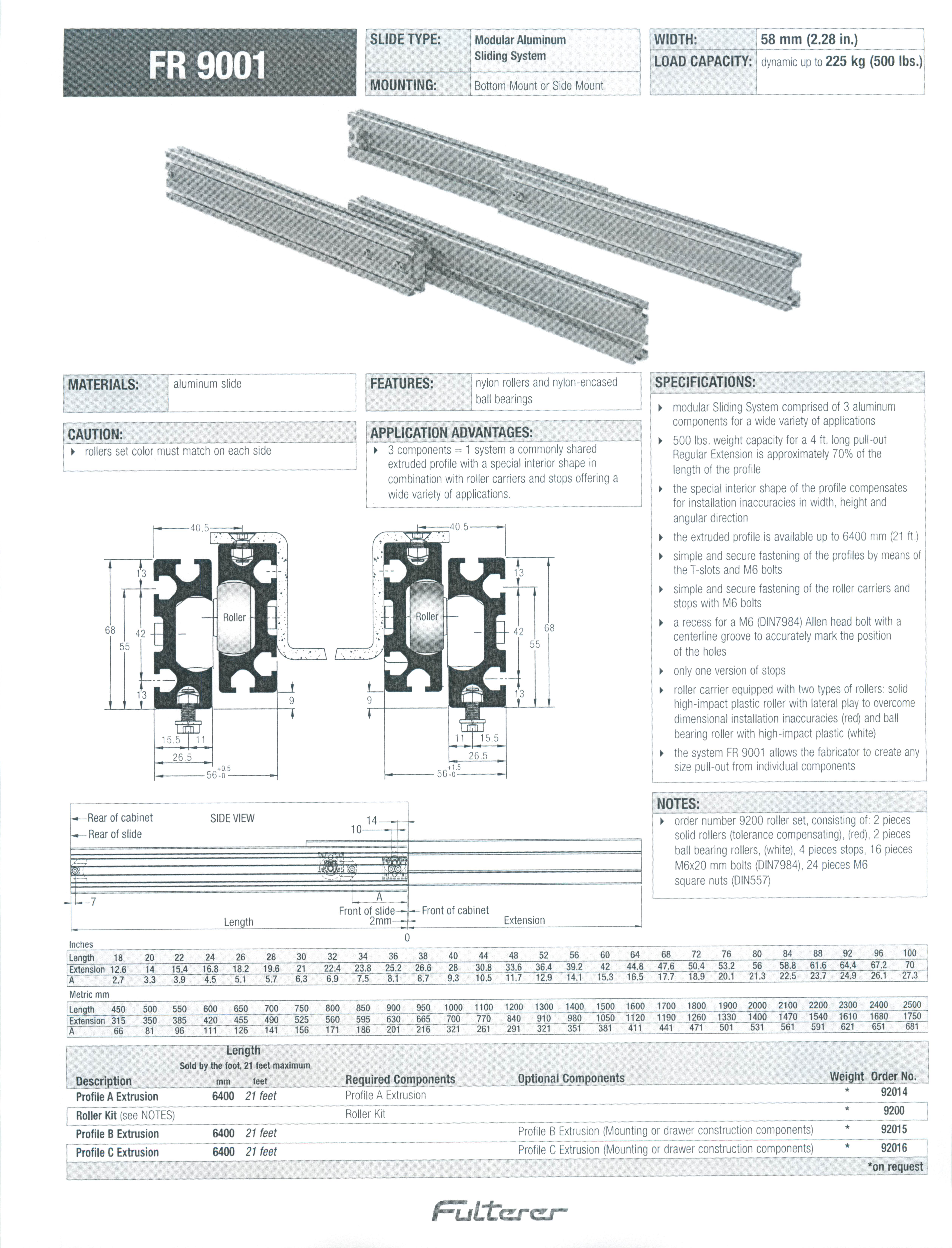 Aluminum Extrusion For Modular Drawer Slide Kit Moore Industrial